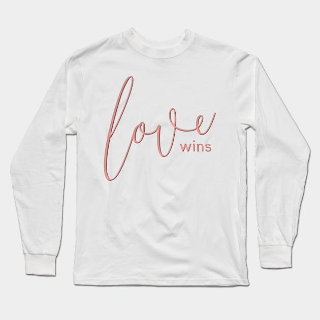 Love Wins Long Sleeve T-Shirt by peachesinthewild